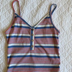 Cropped spaghetti strap